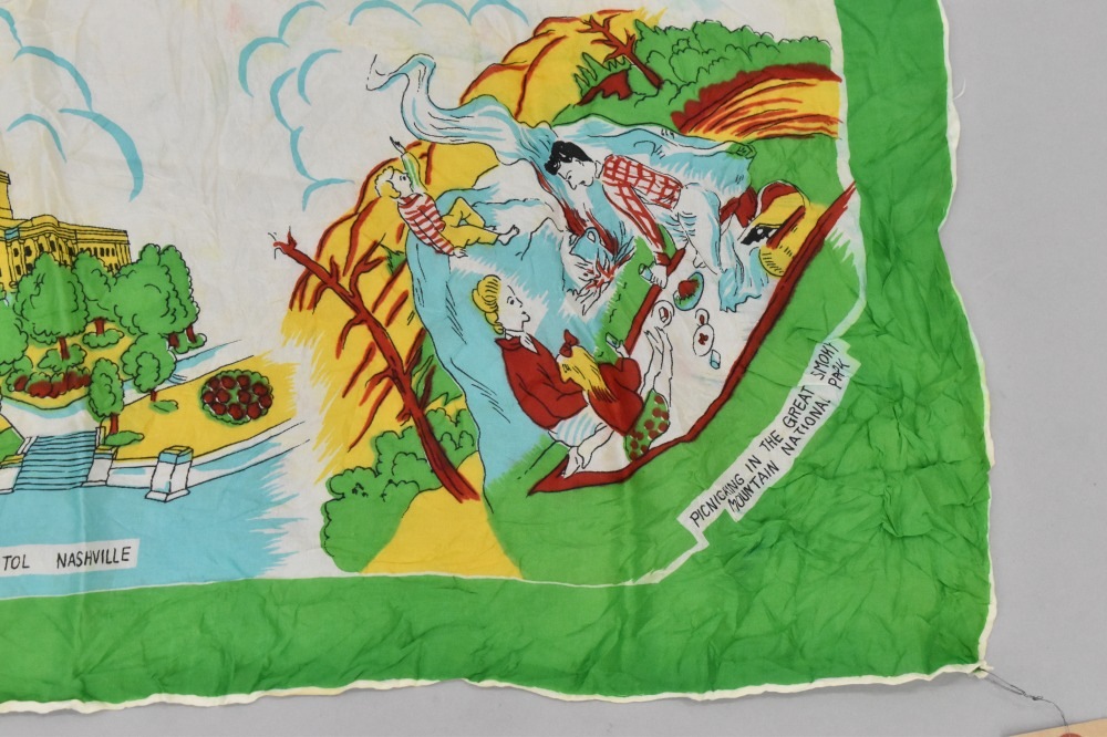 108845 ヴィンテージ 中判 スーベニア  スカーフ  Souvenir scarf