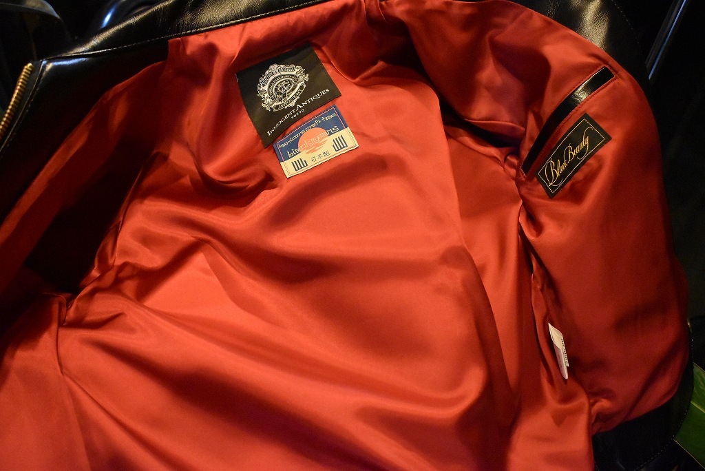 ORIGINAL PRODUCT 「Black Beauty」「Riders Jacket」「CAWHIDE LEATHER」 ライダースジャケット COLOR:BLACK