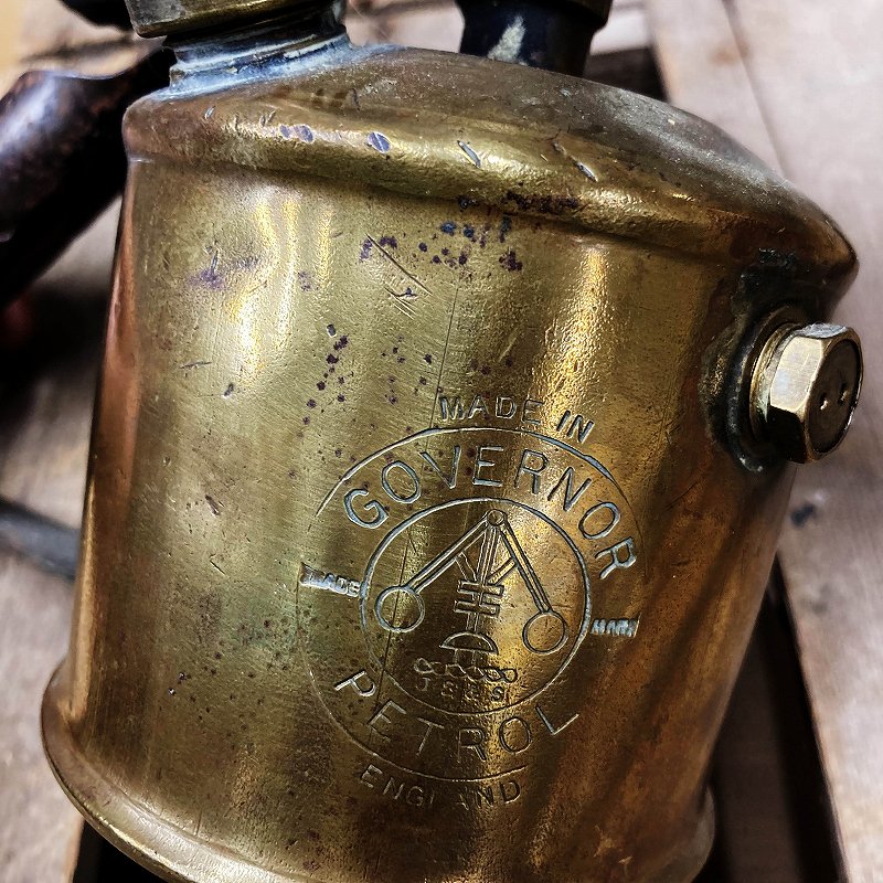 106026　 「GOVERNOR PETROL」   MADE IN ENGLAND   ブラス　トーチ　バーナー　ブロートーチ　コンロ　キャンプ　真鍮　　