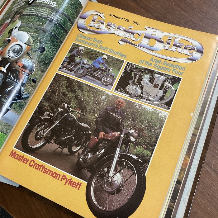 B3840 1978 1979 1980 バインダー12冊セット 「CLASSIC BIKE」 クラシックバイク 英国旧車雑誌