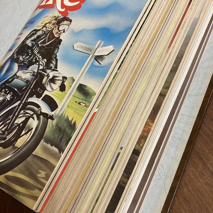 B3840 1978 1979 1980 バインダー12冊セット 「CLASSIC BIKE」 クラシックバイク 英国旧車雑誌