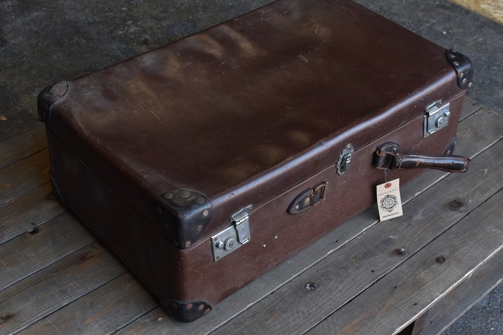 106701 ヴィンテージ　英国 グローブ トロッター 「GLOBE TROTTER」 BRITISH MADE 刻印 取手・ヒンジ破損