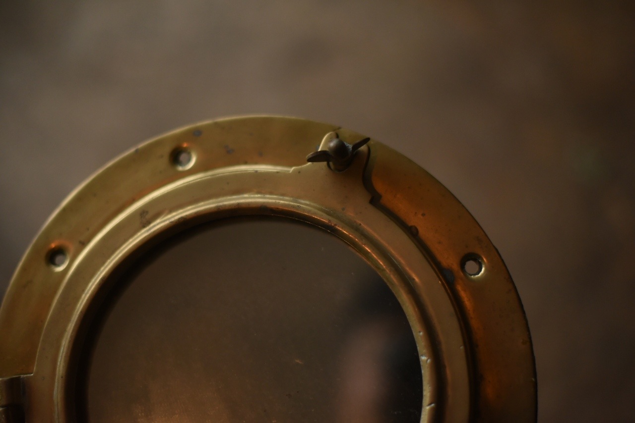 849 ヴィンテージ 船舶　真鍮製　ミラー