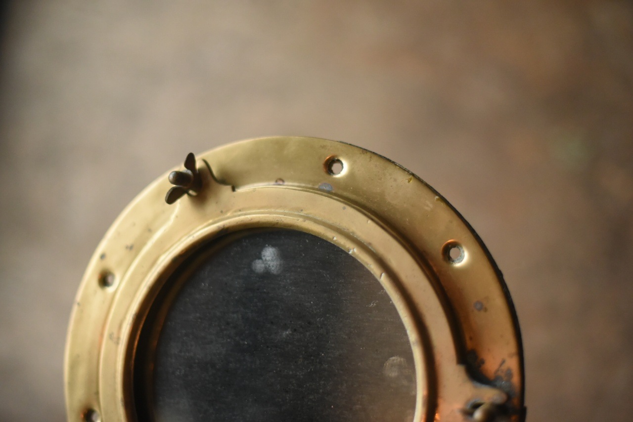 849 ヴィンテージ 船舶　真鍮製　ミラー