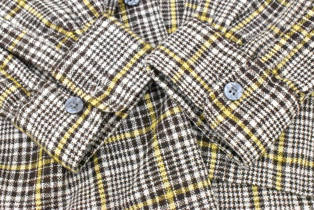 109290 「Jc Penny」70s ウールポリ混 ヴィンテージ チェック シャツ