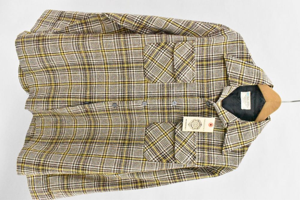 109290 「Jc Penny」70s ウールポリ混 ヴィンテージ チェック シャツ