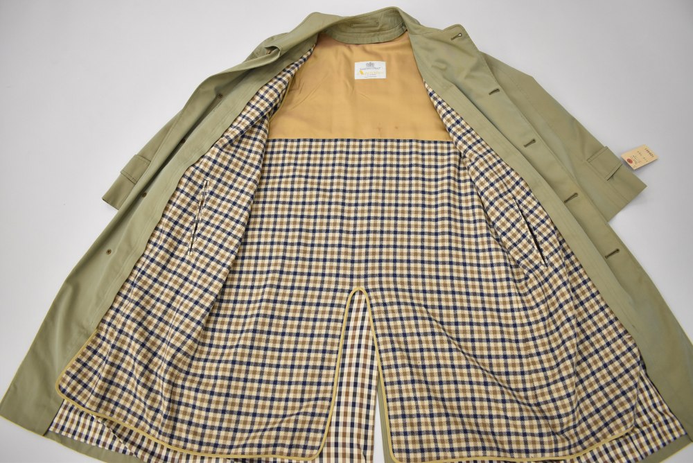 109481 ヴィンテージ「Aquascutum」ステンカラーコート  ライナー付き