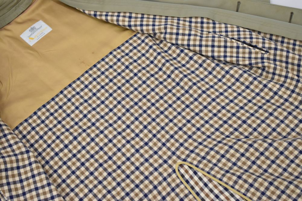 109481 ヴィンテージ「Aquascutum」ステンカラーコート  ライナー付き