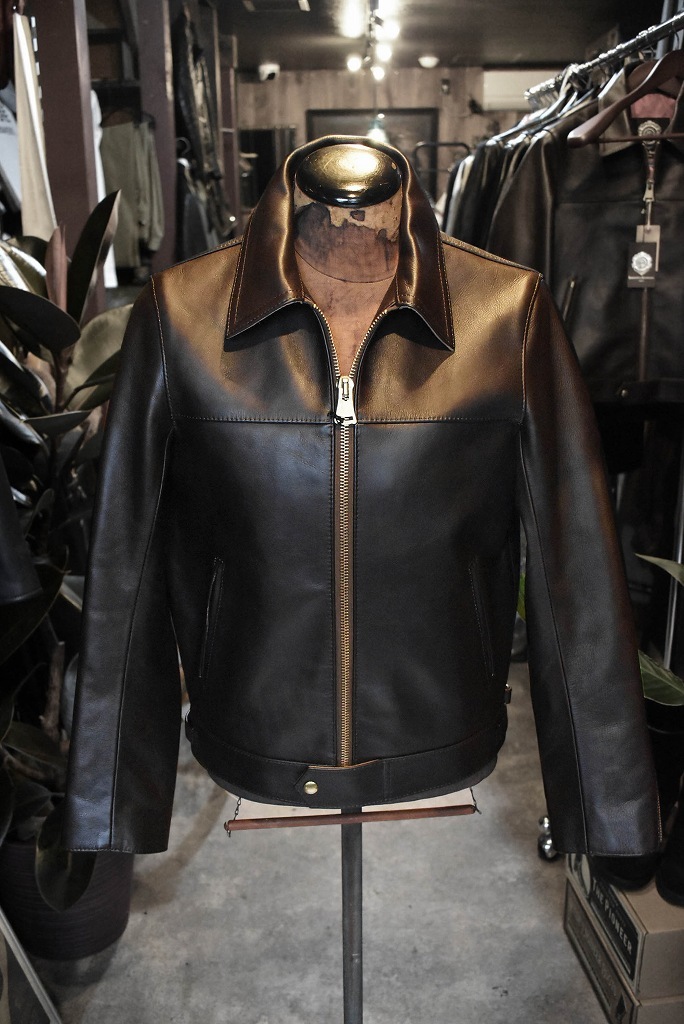 ORIGINAL PRODUCT 「Black Beauty」「Riders Jacket」「CAWHIDE LEATHER」 ライダースジャケット COLOR:BLOWN