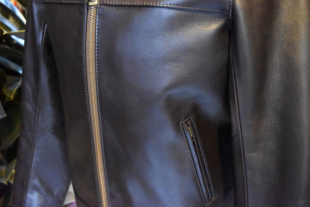 ORIGINAL PRODUCT 「Black Beauty」「Riders Jacket」「CAWHIDE LEATHER」 ライダースジャケット COLOR:BLOWN