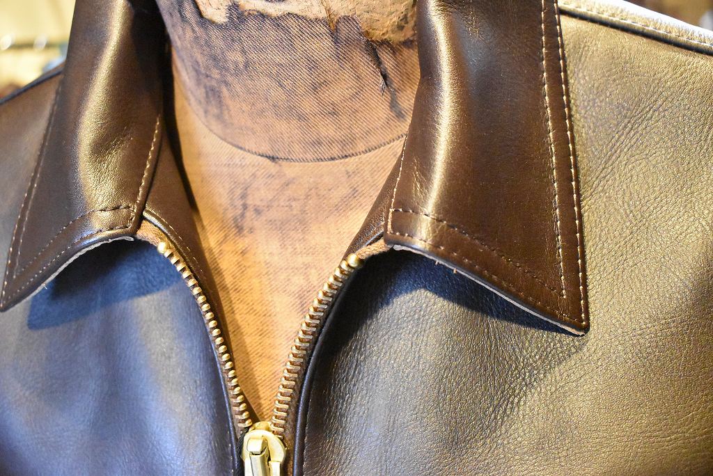 ORIGINAL PRODUCT 「Black Beauty」「Riders Jacket」「CAWHIDE LEATHER」 ライダースジャケット COLOR:BLOWN
