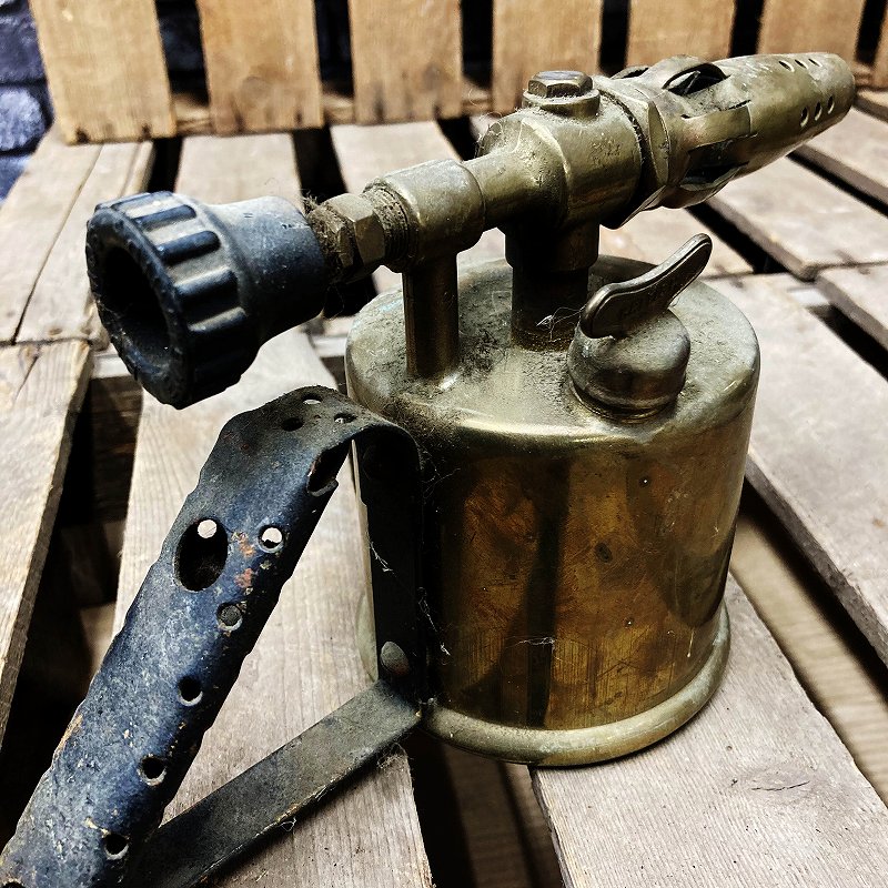 106027　MADE IN BRITISH  ブラス　トーチ　バーナー　ブロートーチ　コンロ　キャンプ　真鍮　　