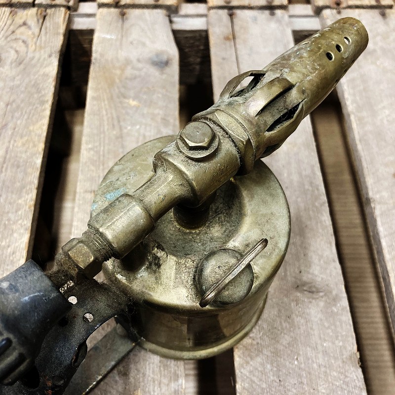 106027　MADE IN BRITISH  ブラス　トーチ　バーナー　ブロートーチ　コンロ　キャンプ　真鍮　　