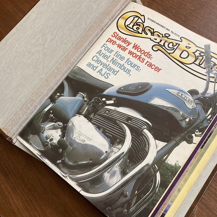 B3841　1980 1981 1982　バインダー12冊セット　「CLASSIC BIKE」 クラシックバイク  英国旧車雑誌
