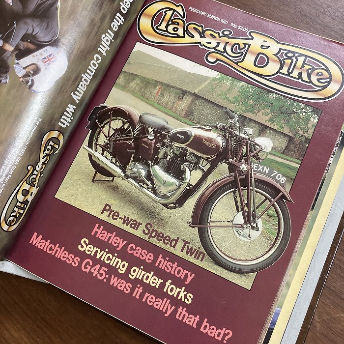 B3841　1980 1981 1982　バインダー12冊セット　「CLASSIC BIKE」 クラシックバイク  英国旧車雑誌