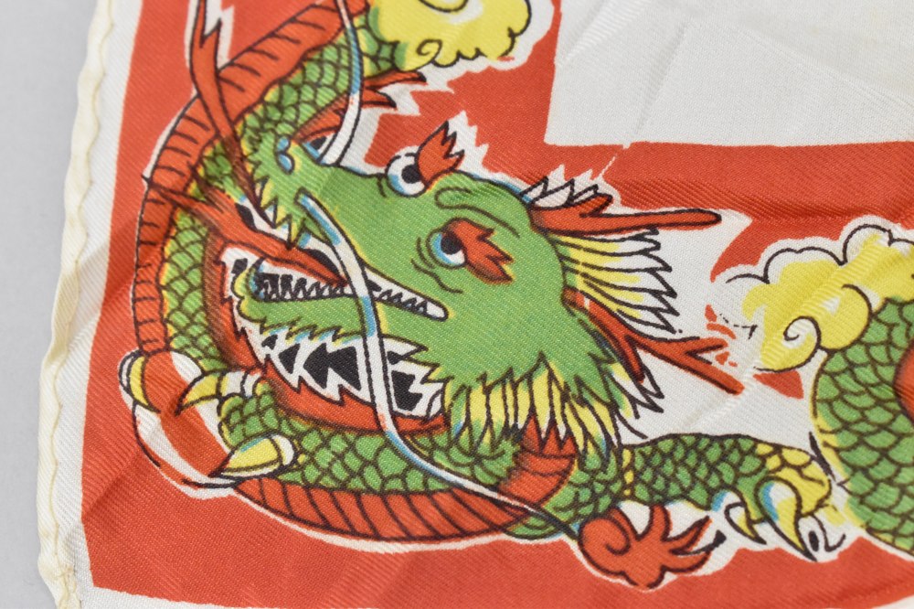 108798 ヴィンテージ 中判 スーベニア  スカーフ  Souvenir scarf
