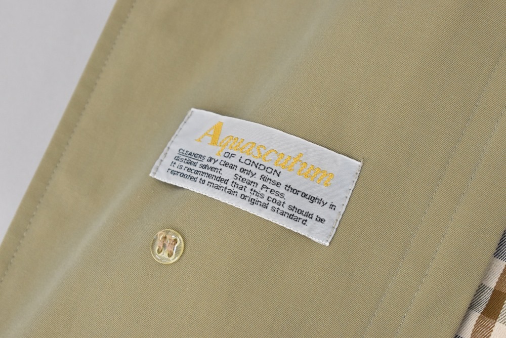 109177 ヴィンテージ「Aquascutum」ステンカラーコート