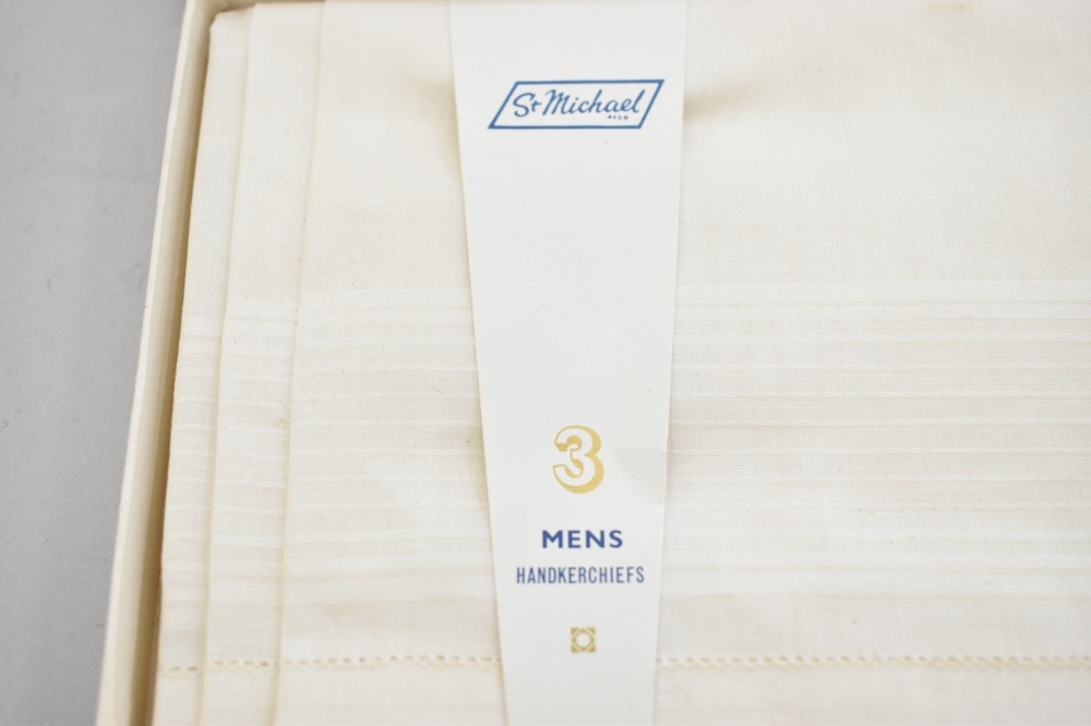 108508  ハンカチ「St Michael」3MENS HANDKERCHIEFS　3枚組