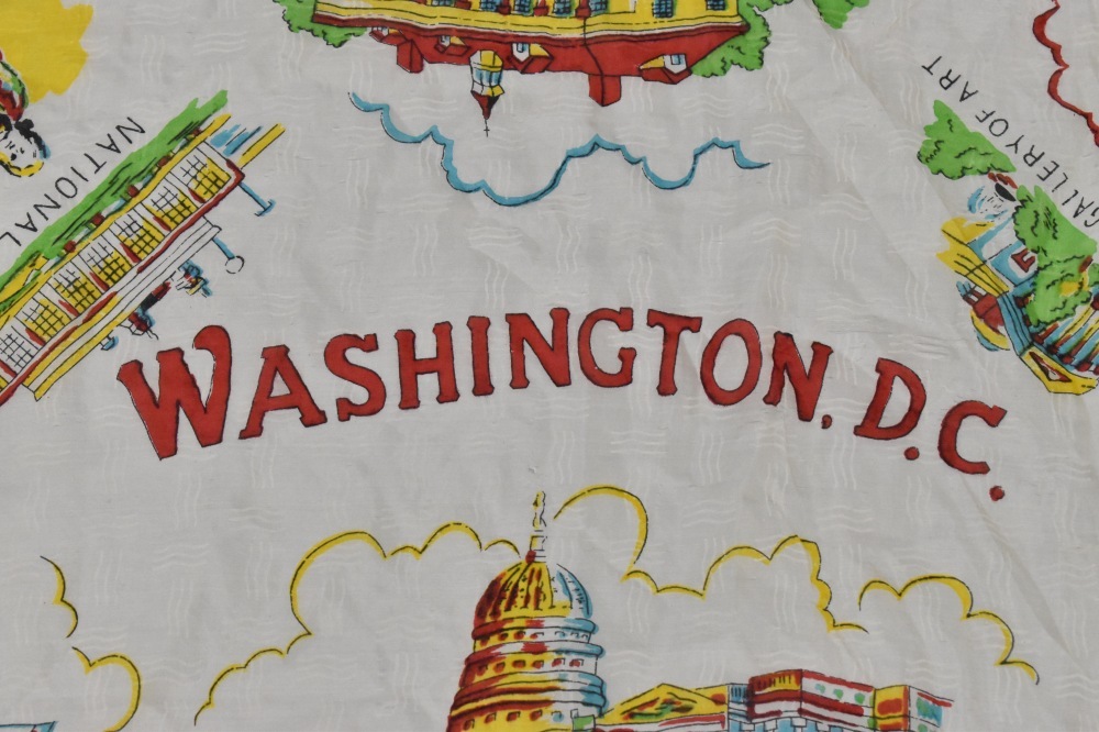 108799 ヴィンテージ 中判 スーベニア  スカーフ  Souvenir scarf