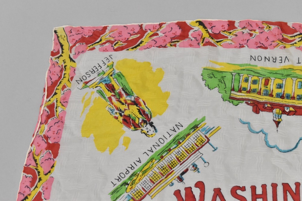 108799 ヴィンテージ 中判 スーベニア  スカーフ  Souvenir scarf