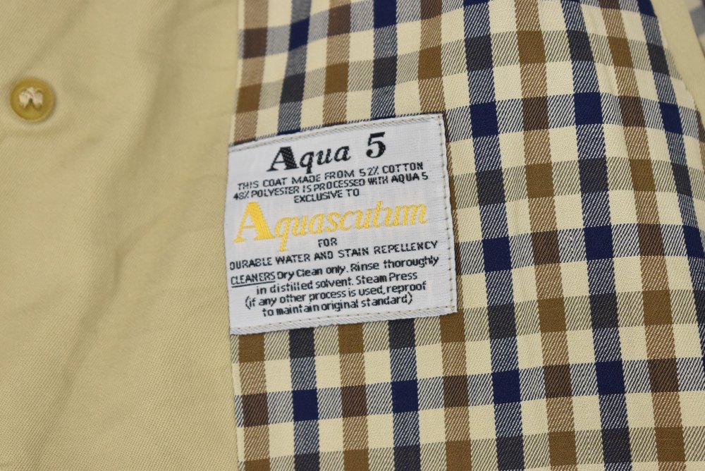 109487 ヴィンテージ「Aquascutum」ステンカラーコート MINCUZZI BARI