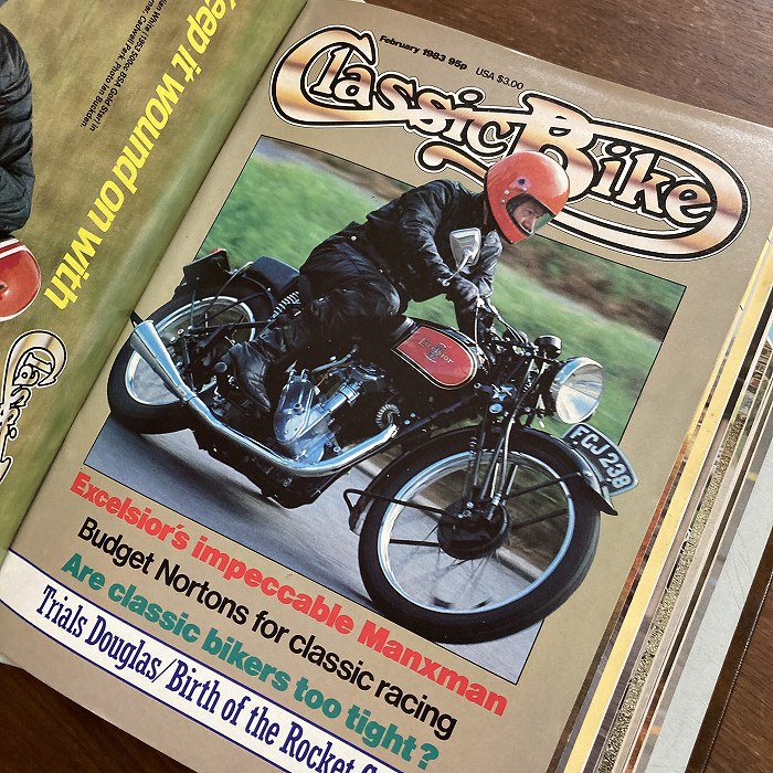 B3843 1983 バインダー12冊セット 「CLASSIC BIKE」 クラシックバイク 英国旧車雑誌