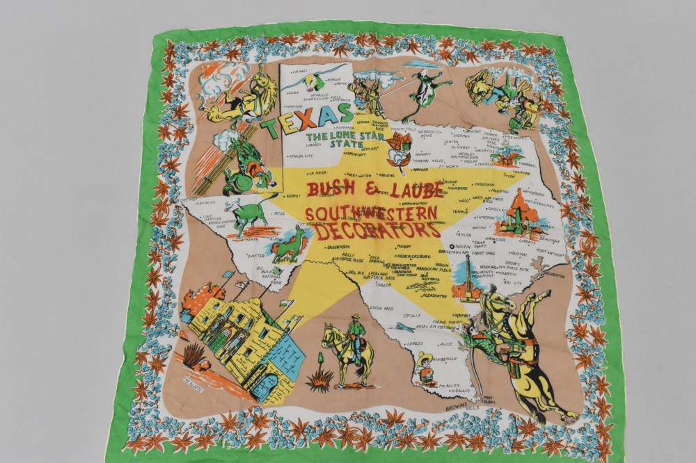 108813 ヴィンテージ 中判 スーベニア  スカーフ  Souvenir scarf