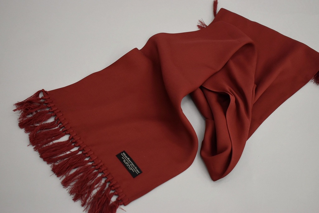 Innoent Rcjed Back ATTRACTIONS×INNOCENT コラボレーションモデル 「WEARMASTERS SCARF 」 特注カラー Wine Red ...