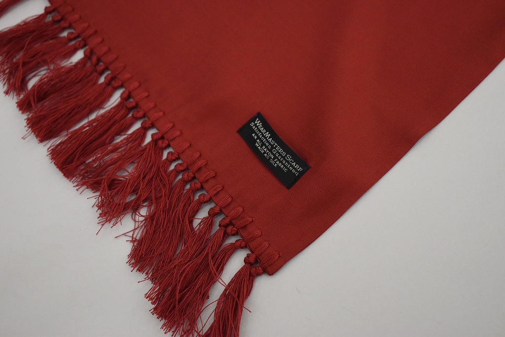 Innoent Rcjed Back ATTRACTIONS×INNOCENT コラボレーションモデル 「WEARMASTERS SCARF 」 特注カラー Wine Red ...