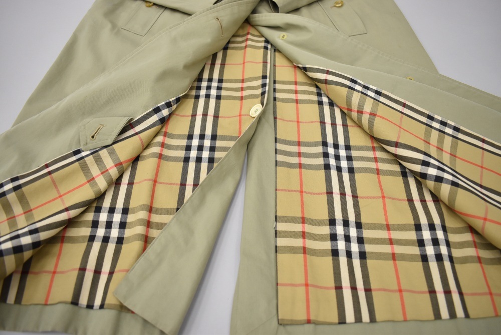109393 ヴィンテージ「Burberry」バーバリー ステンカラーコート レディース