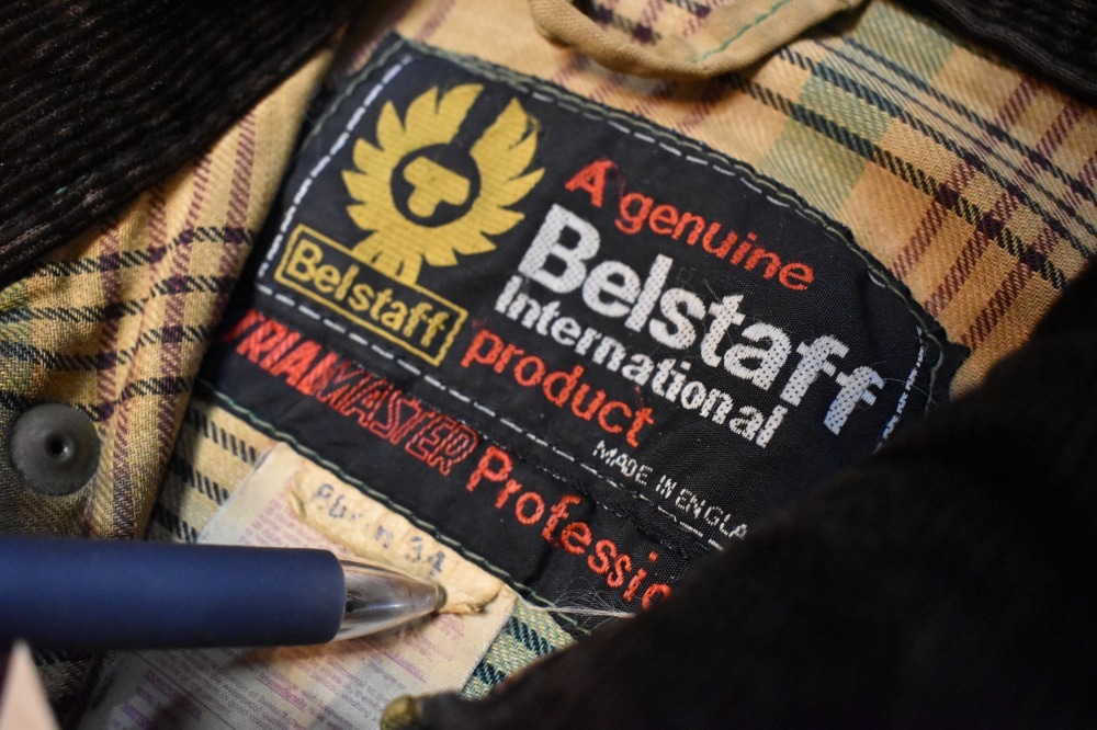 108649 1970s-1980s「Belstaff Trialmaster」ベルスタッフ トライアルマスター 希少 グリーン ジャケット&パンツ、セットアップ オイルドクロス