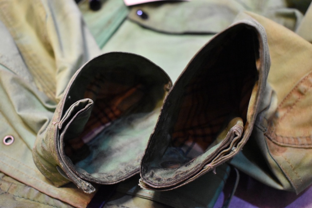 108649 1970s-1980s「Belstaff Trialmaster」ベルスタッフ トライアルマスター 希少 グリーン ジャケット&パンツ、セットアップ オイルドクロス