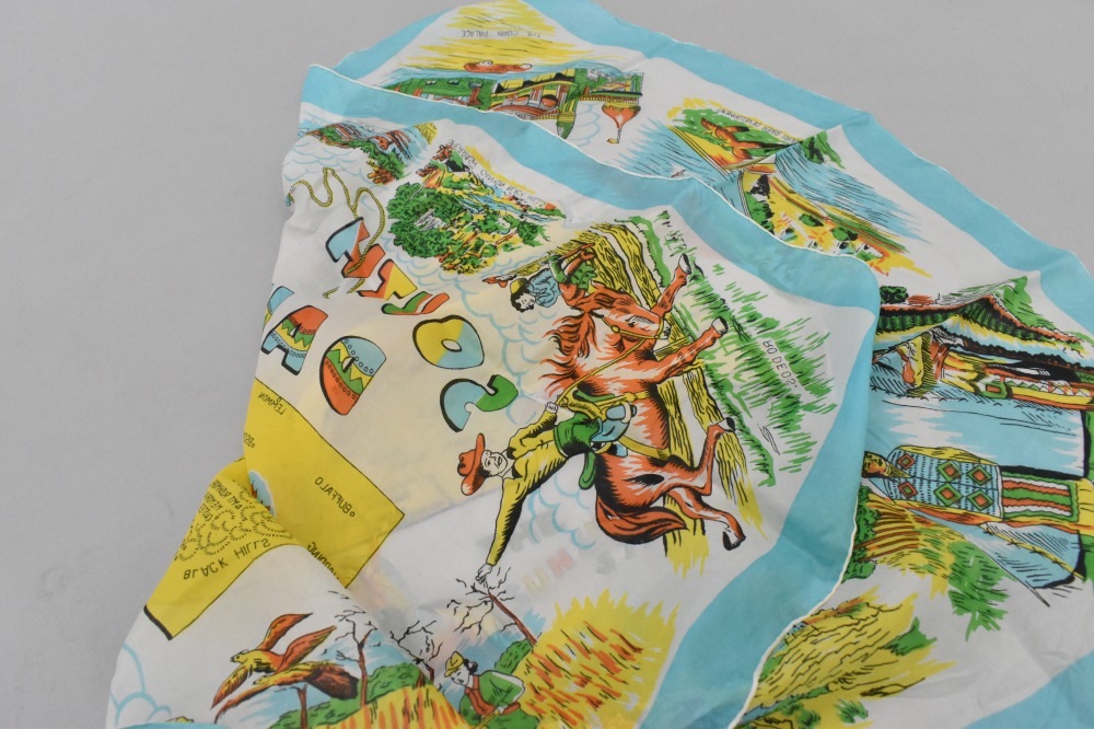 108809 ヴィンテージ 中判 スーベニア スカーフ Souvenir scarf