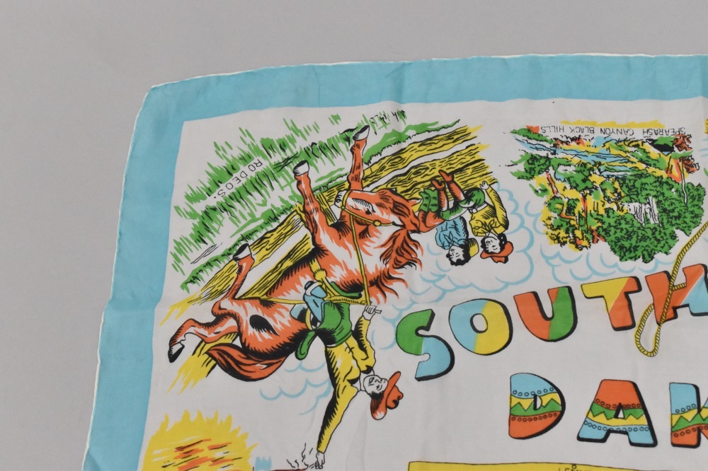 108809 ヴィンテージ 中判 スーベニア スカーフ Souvenir scarf