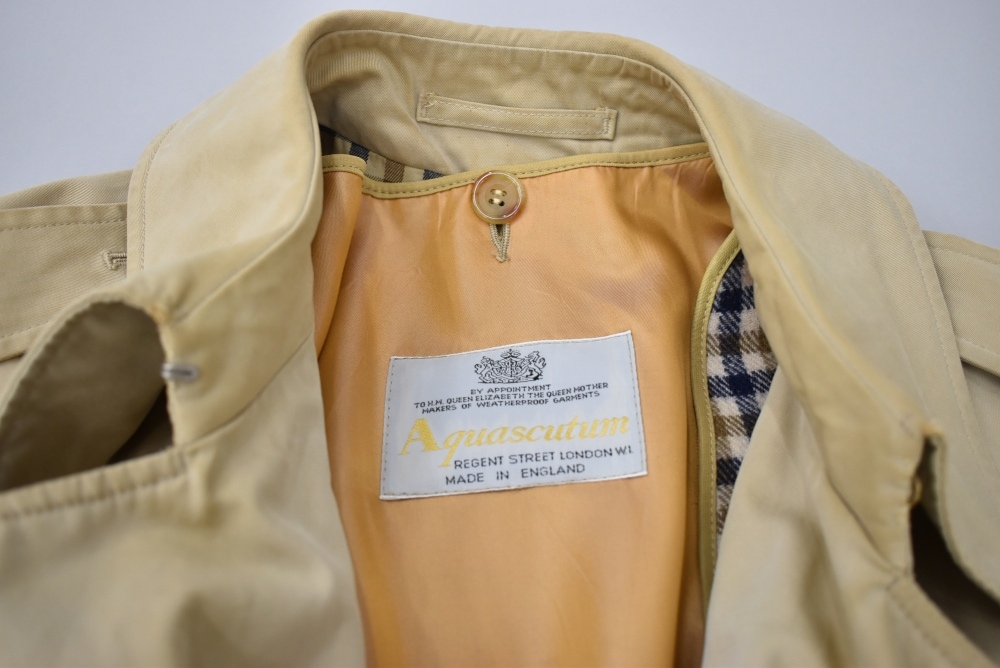 109903 ヴィンテージ「Aquascutum」アクアスキュータム トレンチコート