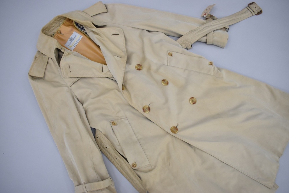 109903 ヴィンテージ「Aquascutum」アクアスキュータム トレンチコート ライナー付き