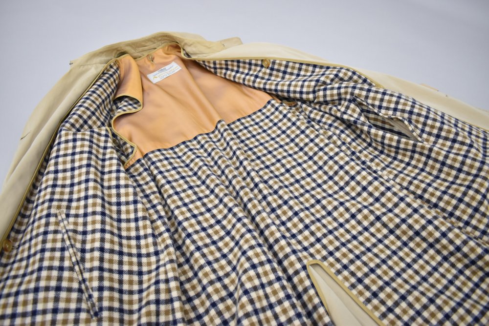 英国製 アクアスキュータム Aquascutum ライナー付き トレンチコート 109903 ヴィンテージ「Aquascutum」アクアスキュータム トレンチコート