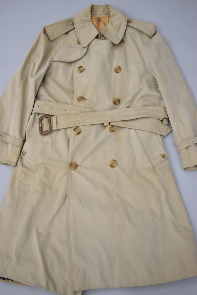 109903 ヴィンテージ「Aquascutum」アクアスキュータム トレンチコート ライナー付き