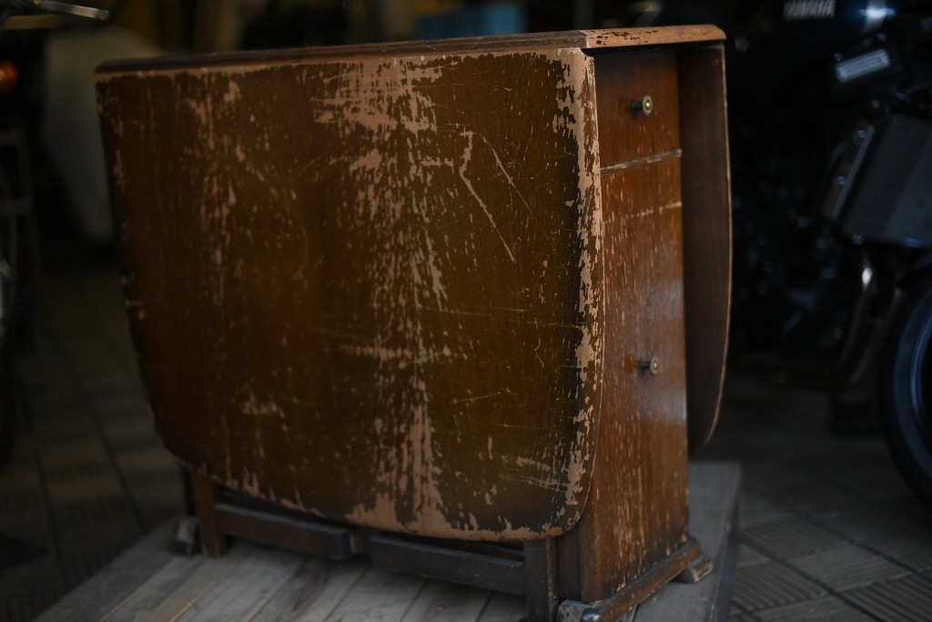 2466 ヴィンテージ フォールディングテーブル　折り畳み収納テーブル　ダイニング