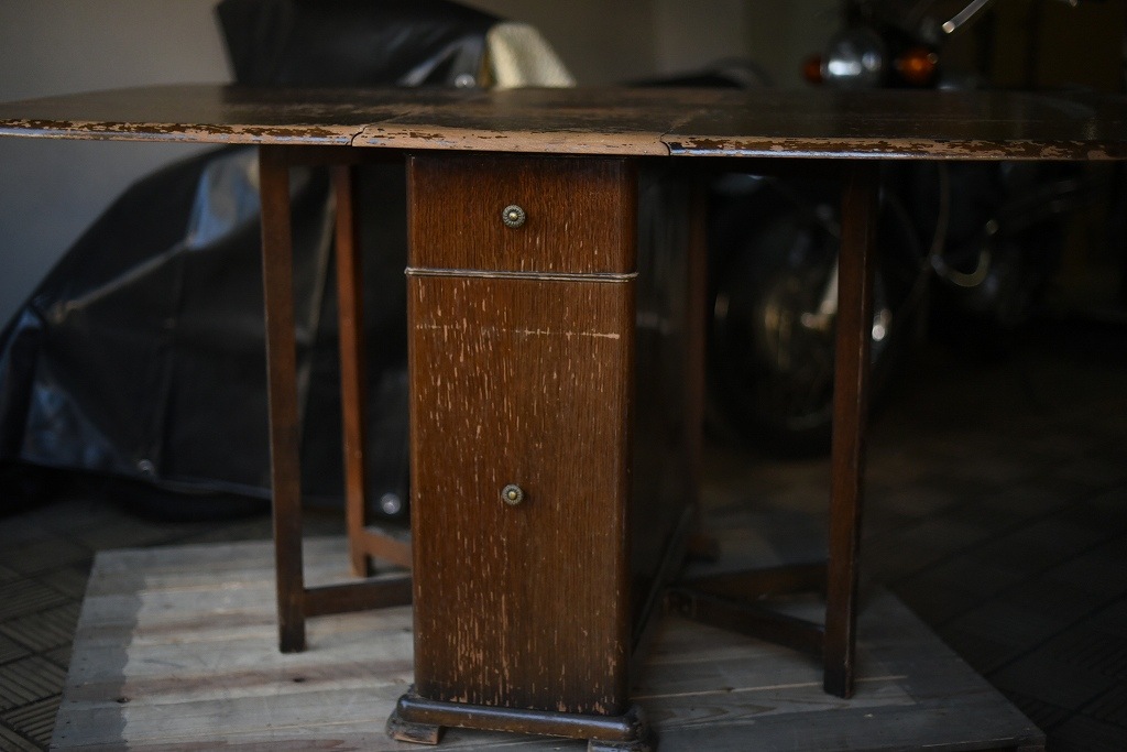 2466 ヴィンテージ フォールディングテーブル　折り畳み収納テーブル　ダイニング