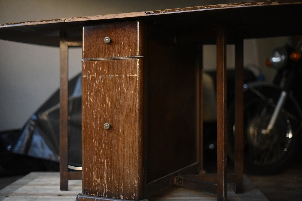 2466 ヴィンテージ フォールディングテーブル　折り畳み収納テーブル　ダイニング