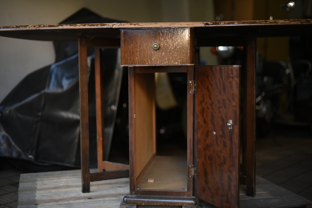 2466 ヴィンテージ フォールディングテーブル　折り畳み収納テーブル　ダイニング