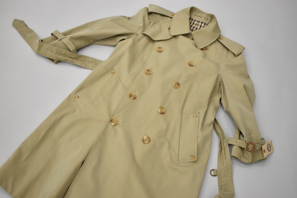 109480 ヴィンテージ「Aquascutum」アクアスキュータム トレンチコート 