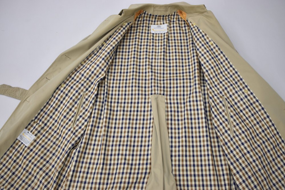 109480 ヴィンテージ「Aquascutum」アクアスキュータム トレンチコート 