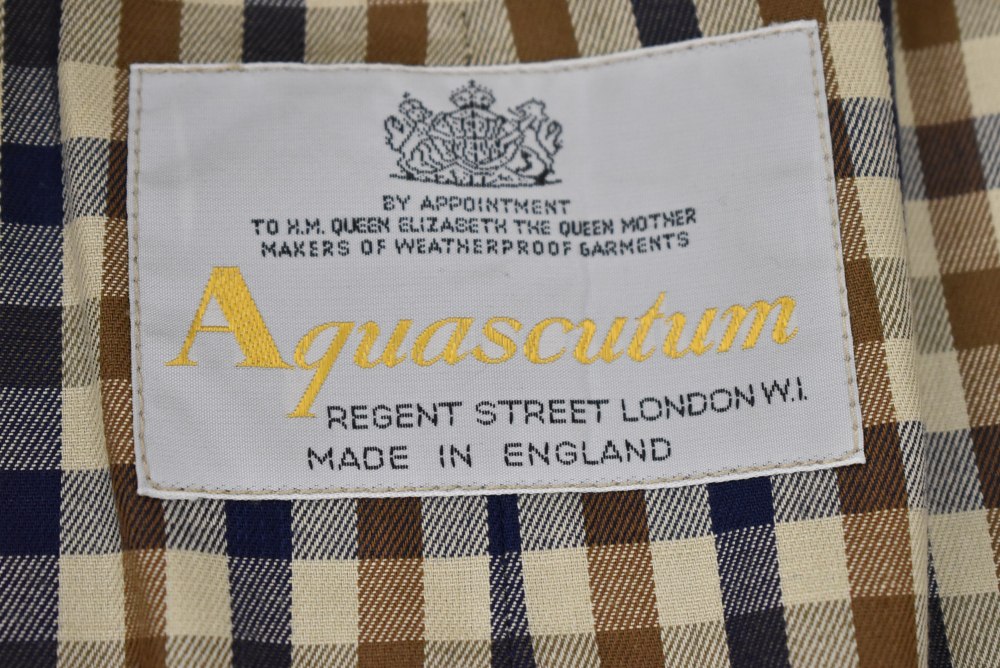 109480 ヴィンテージ「Aquascutum」アクアスキュータム トレンチコート 