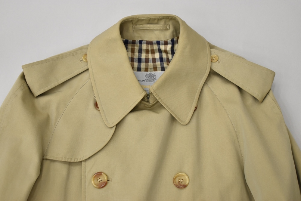 109480 ヴィンテージ「Aquascutum」アクアスキュータム トレンチコート 