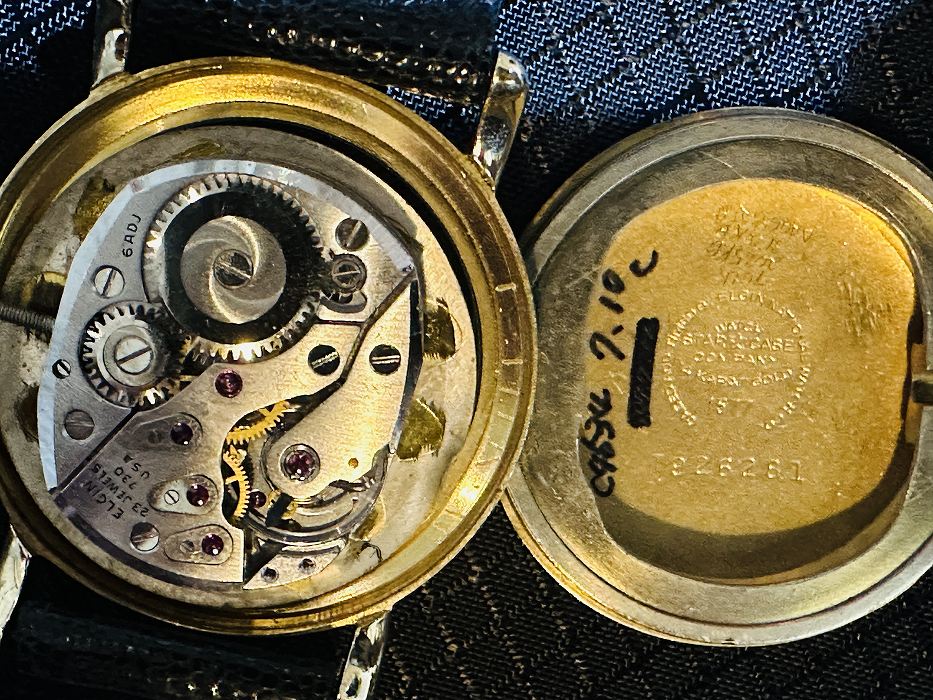 107955 腕時計 1960年代初頭 14K ELGIN Chevrolet エルジン シボレー 手巻き