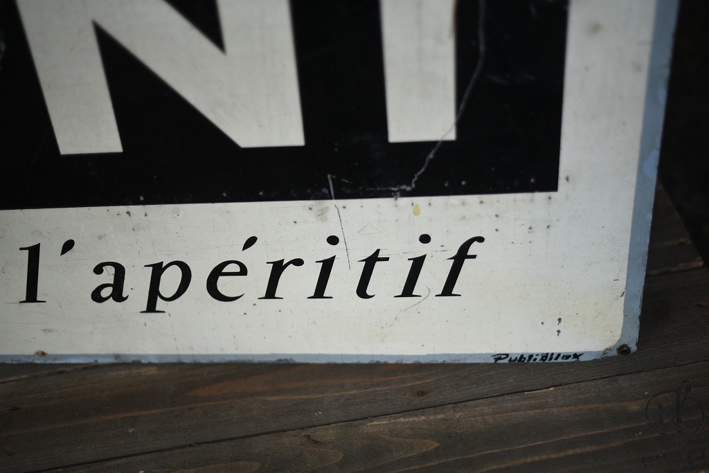 103976  ヴィンテージ　特大　MARTINI マルティニ サインプレート　アルミ製看板　英国