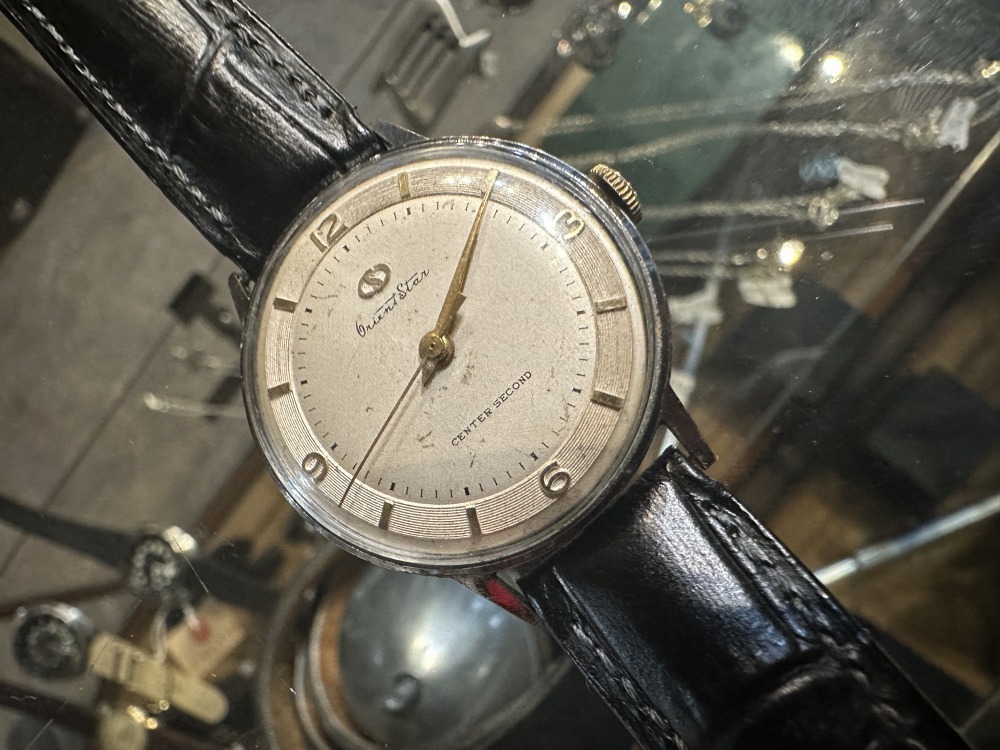 108938 腕時計 1950s VINTAGE 筆記体ORIENT STAR 戦後B型 CENTER センターセコンド 手巻き