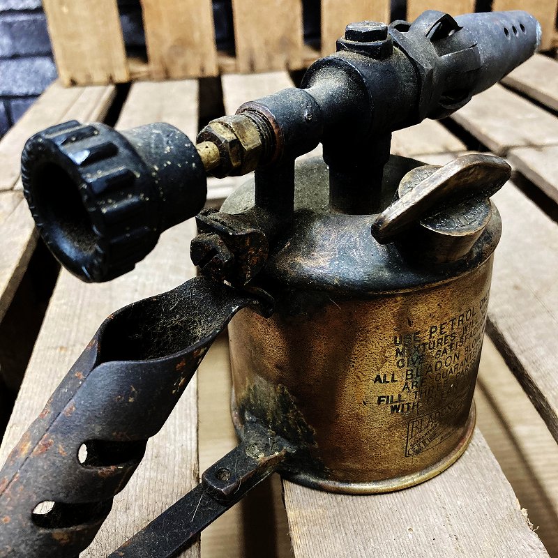 106033 「BLADON」 B61 BIRMINGHAM ENGLAND ブラス トーチ バーナー ブロートーチ コンロ キャンプ 真鍮